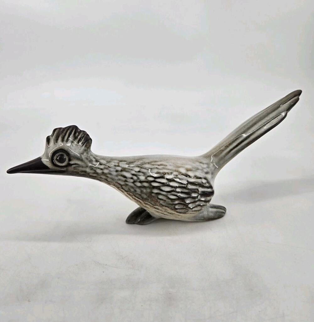 MCM Howard Pierce Roadrunner Ceramic Porcelain Figurine Vintage Stamped